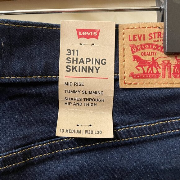 Levi’s 311 Shaping Skinny Jeans – Women’s Size 10 Medium (W30 L30) Darkest Sky - Picture 6 of 7